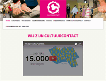 Tablet Screenshot of cultuur-contact.nl